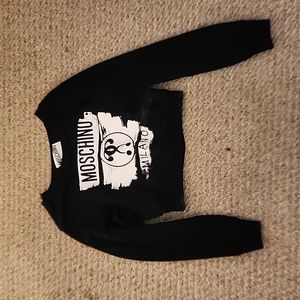 Moschino cropped sweatshirt small